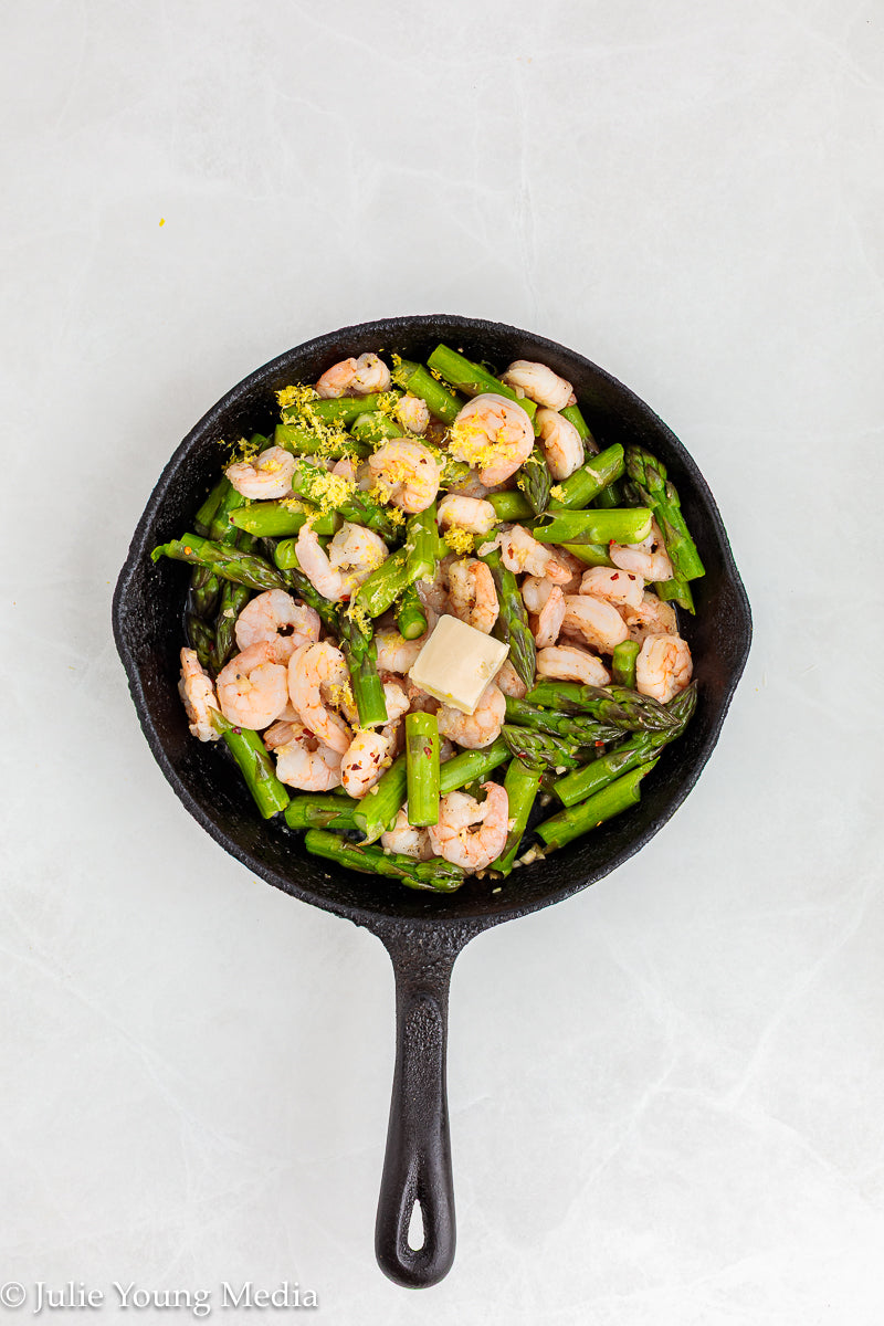 Shrimp and Asparagus Skillet