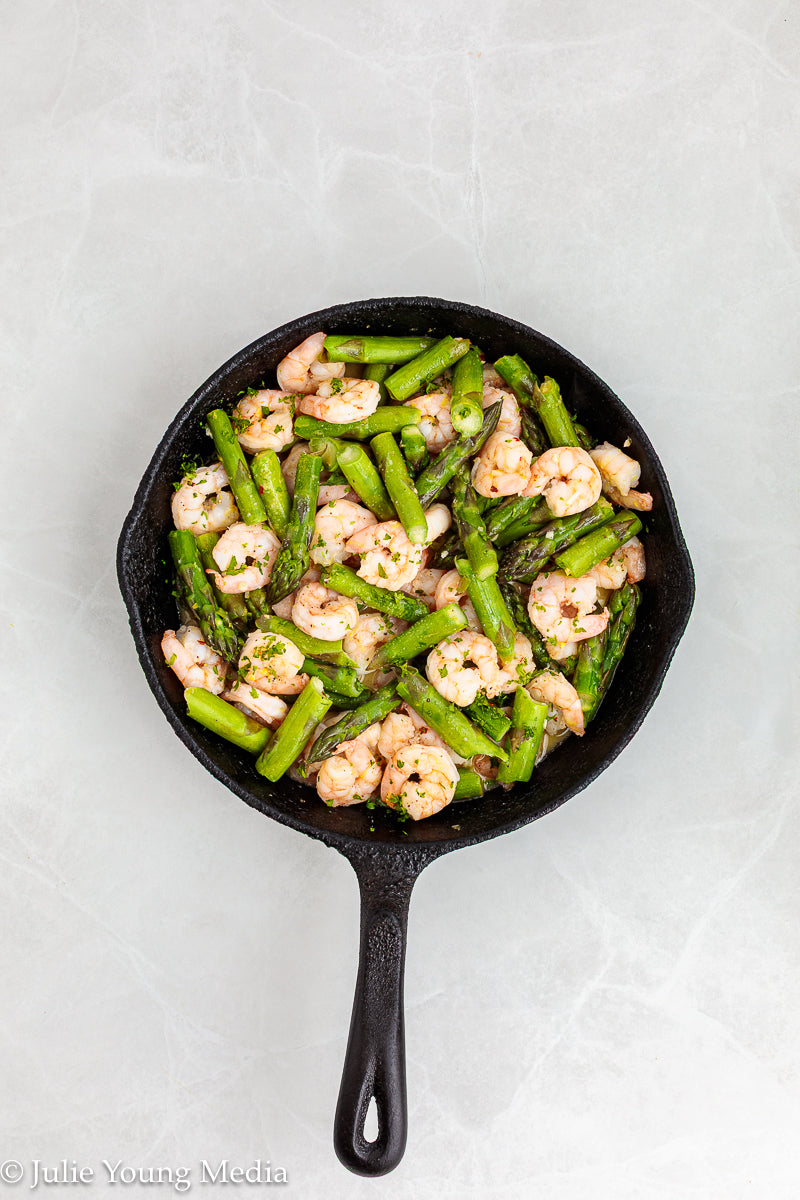 Shrimp and Asparagus Skillet