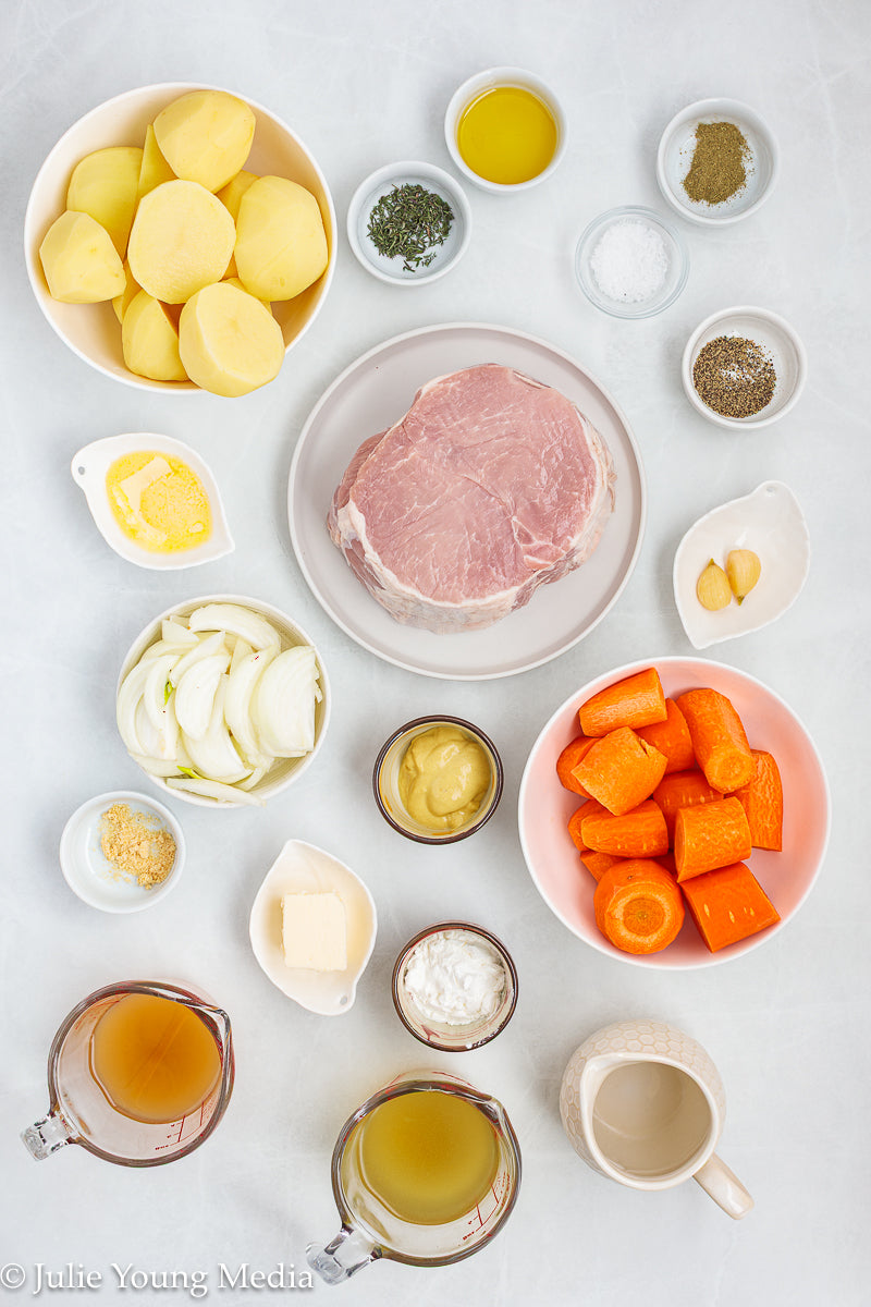 Slow Cooker Pork Loin with Apple Cider and Onion Gravy