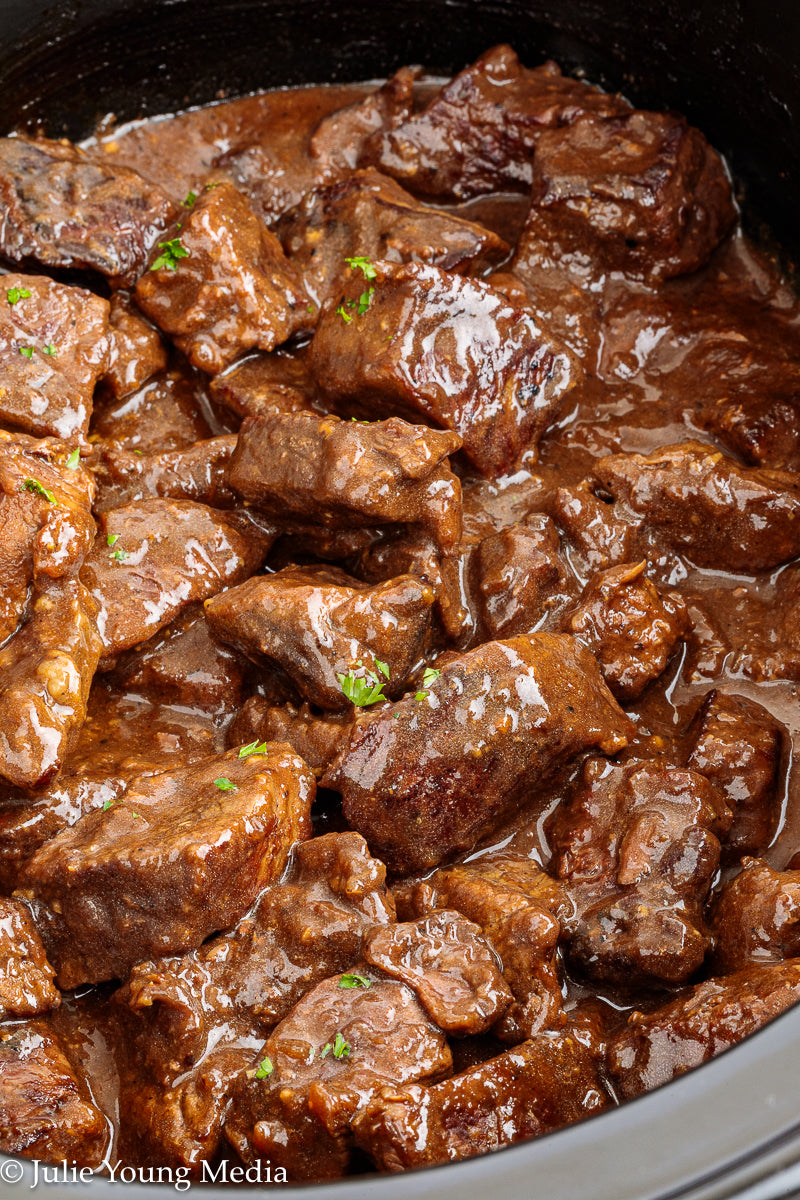 Slow Cooker Steak Bites
