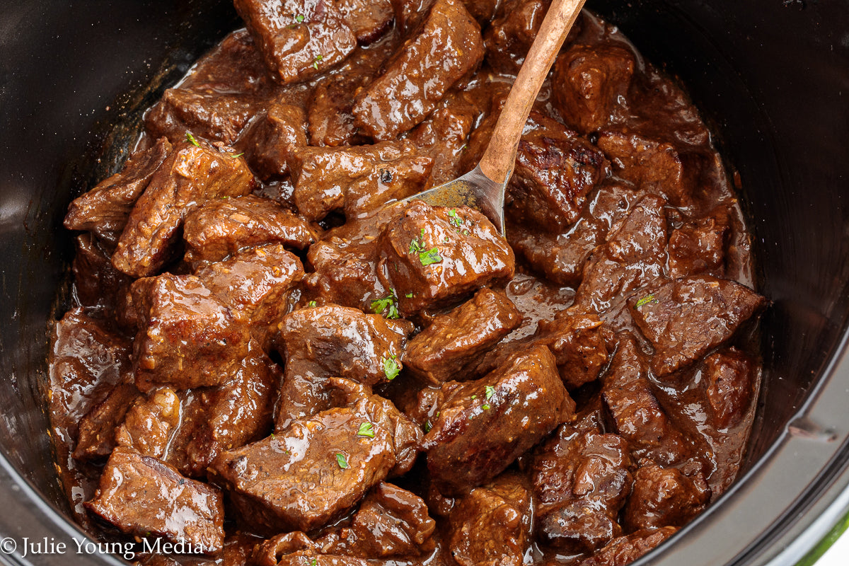 Slow Cooker Steak Bites