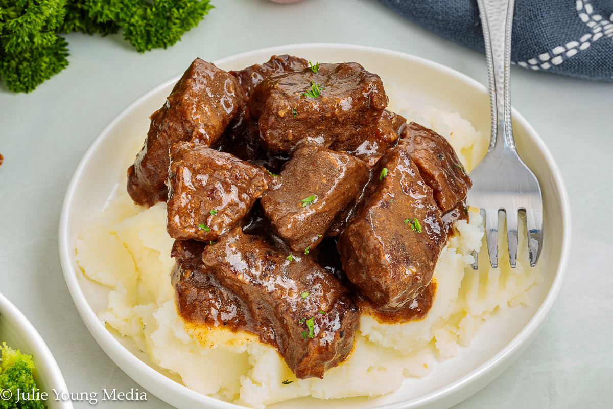 Slow Cooker Steak Bites