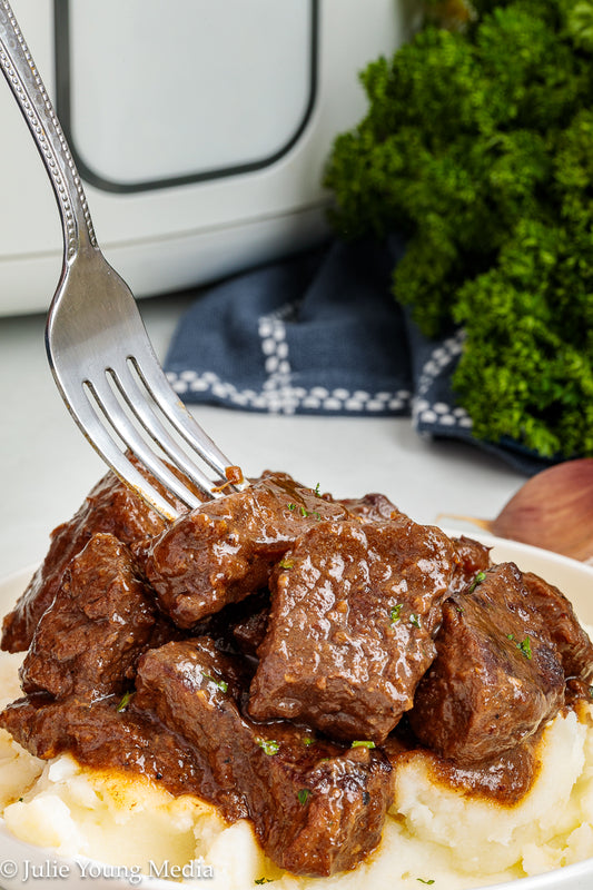 Slow Cooker Steak Bites