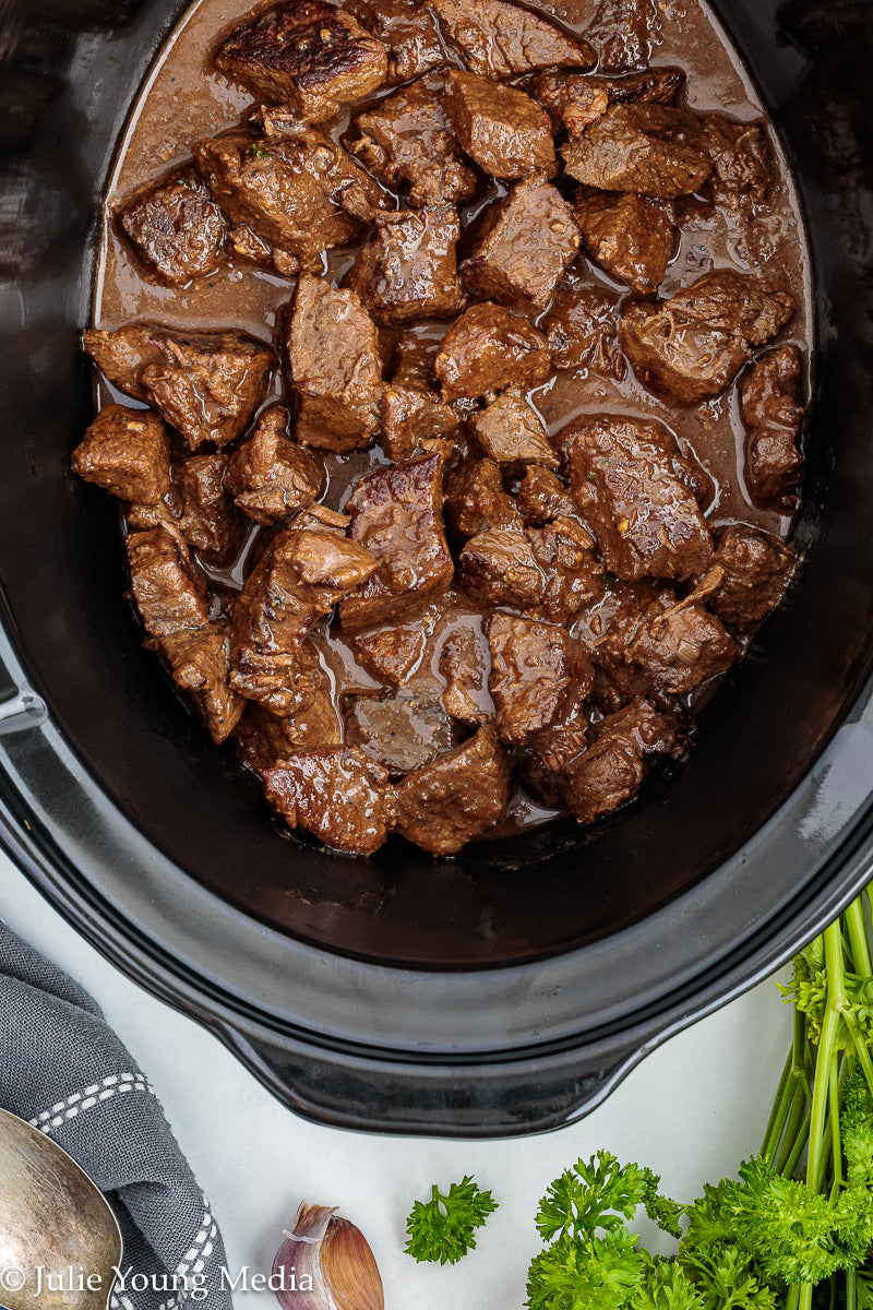 Slow Cooker Steak Bites