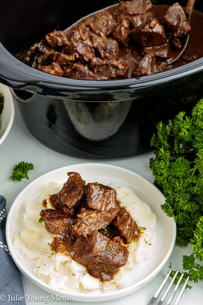 Slow Cooker Steak Bites