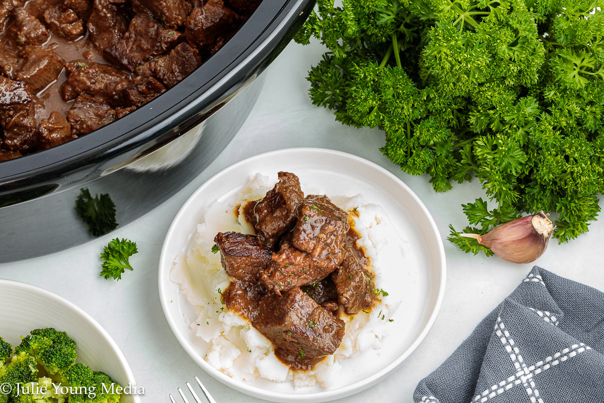 Slow Cooker Steak Bites