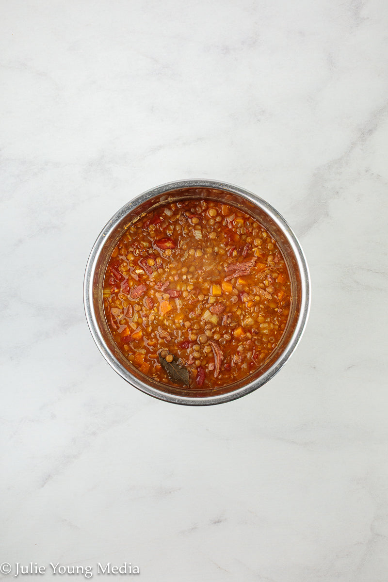 Smoked Ham and Lentil Soup (Instant Pot)