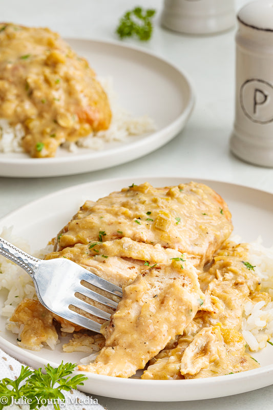 Smothered Chicken (Slow Cooker)