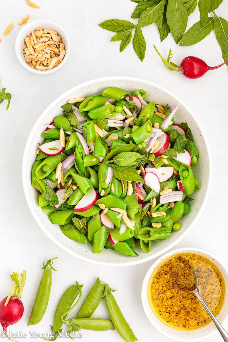 Spring Snap Pea and Radish Salad