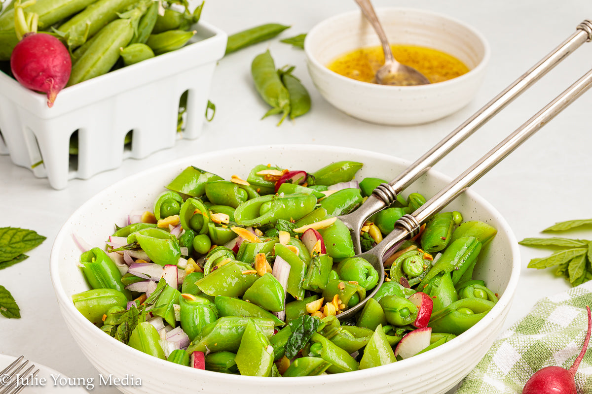 Spring Snap Pea and Radish Salad