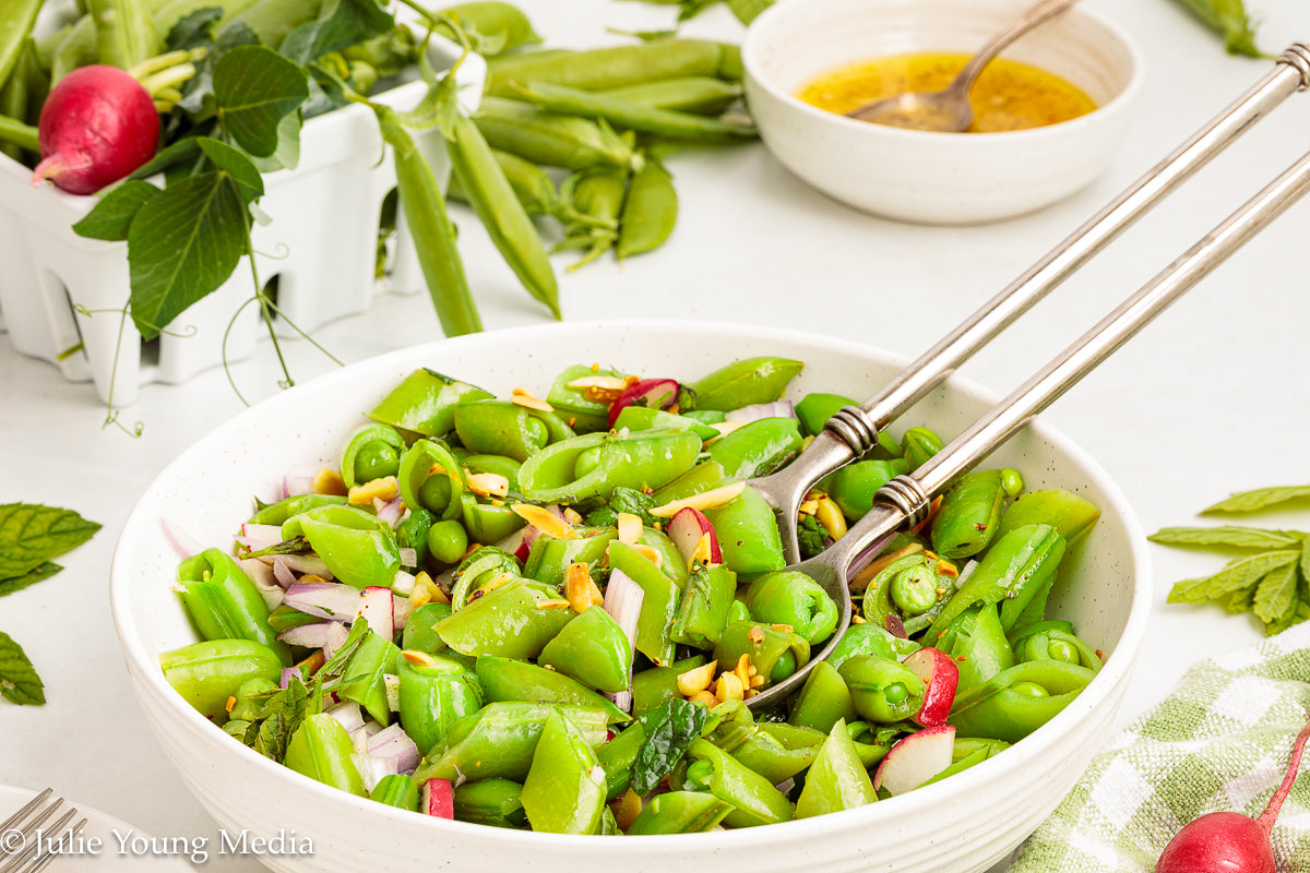 Spring Snap Pea and Radish Salad