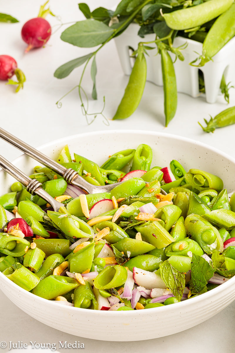 Spring Snap Pea and Radish Salad