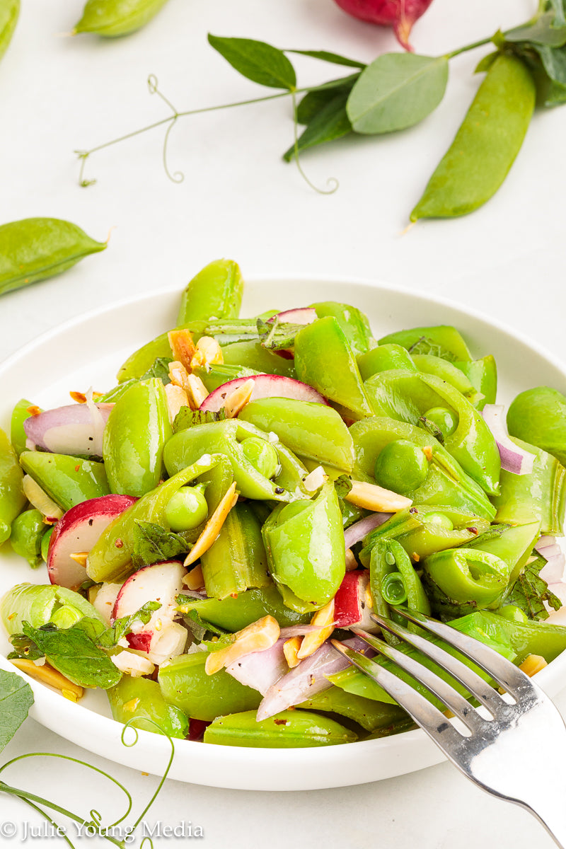 Spring Snap Pea and Radish Salad