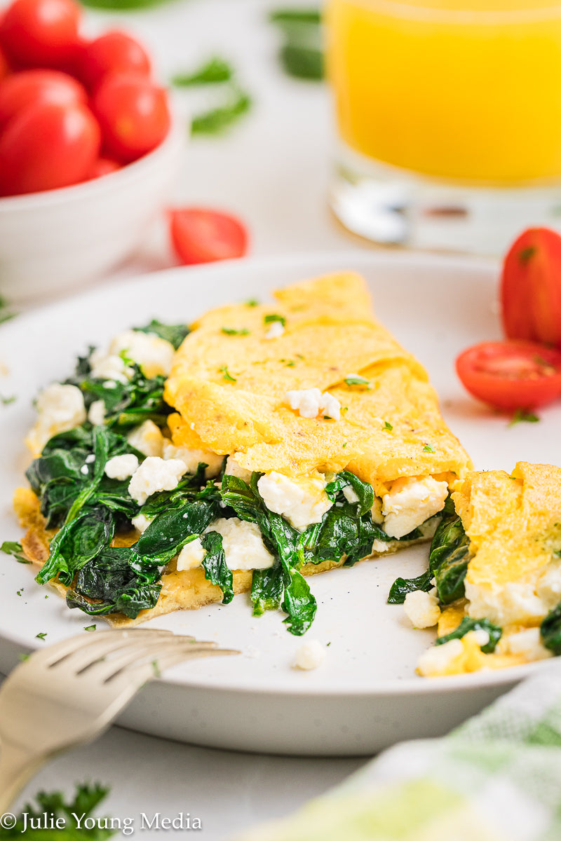 Spinach Feta Omelette