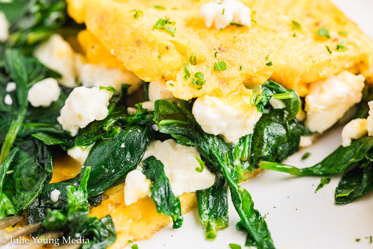 Spinach Feta Omelette