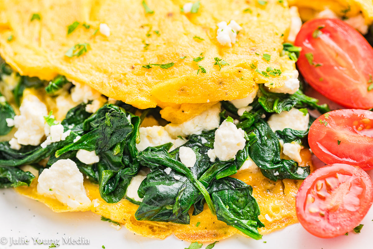 Spinach Feta Omelette