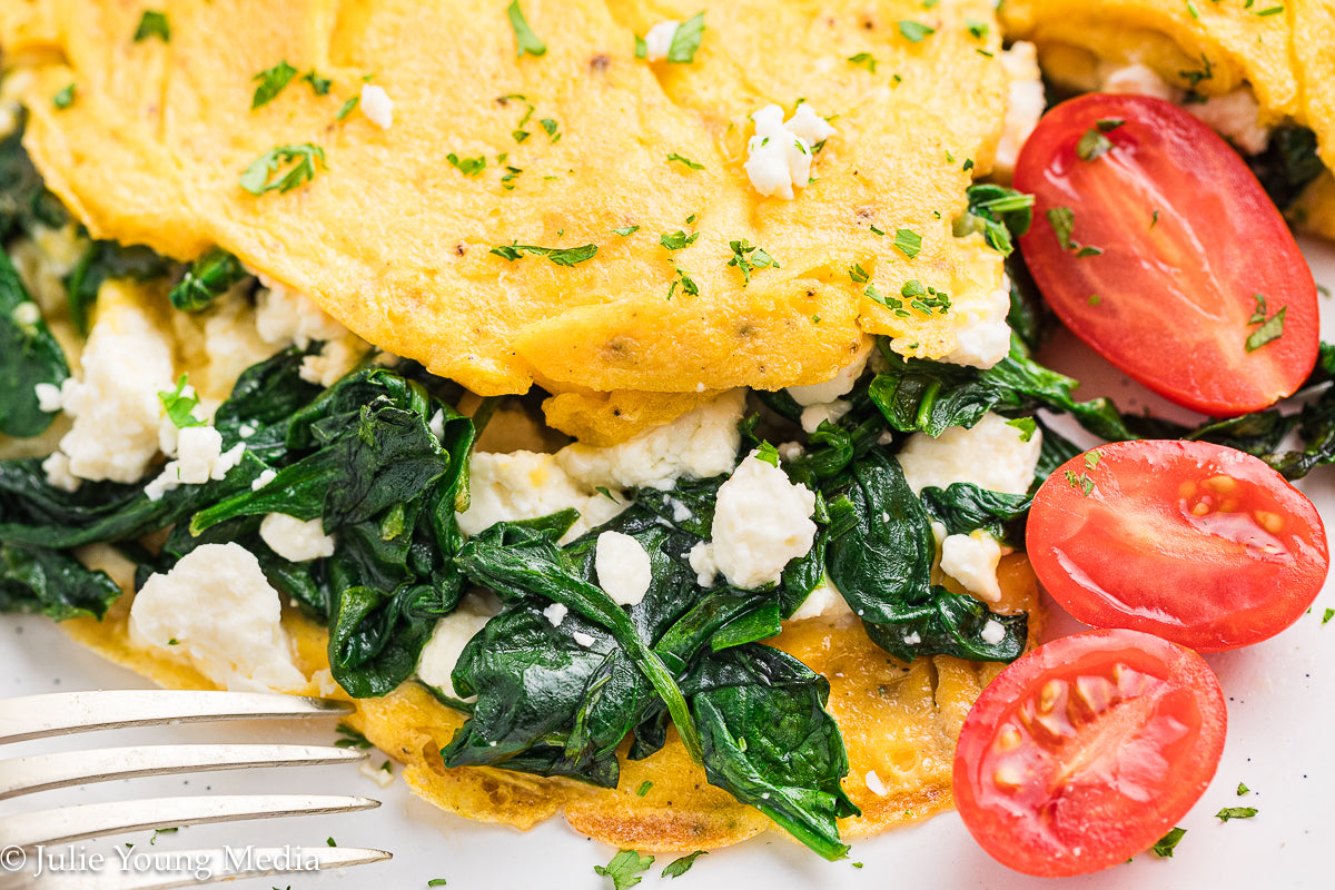Spinach Feta Omelette