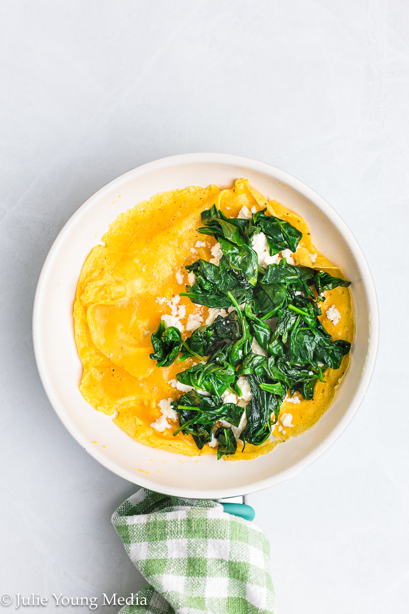 Spinach Feta Omelette