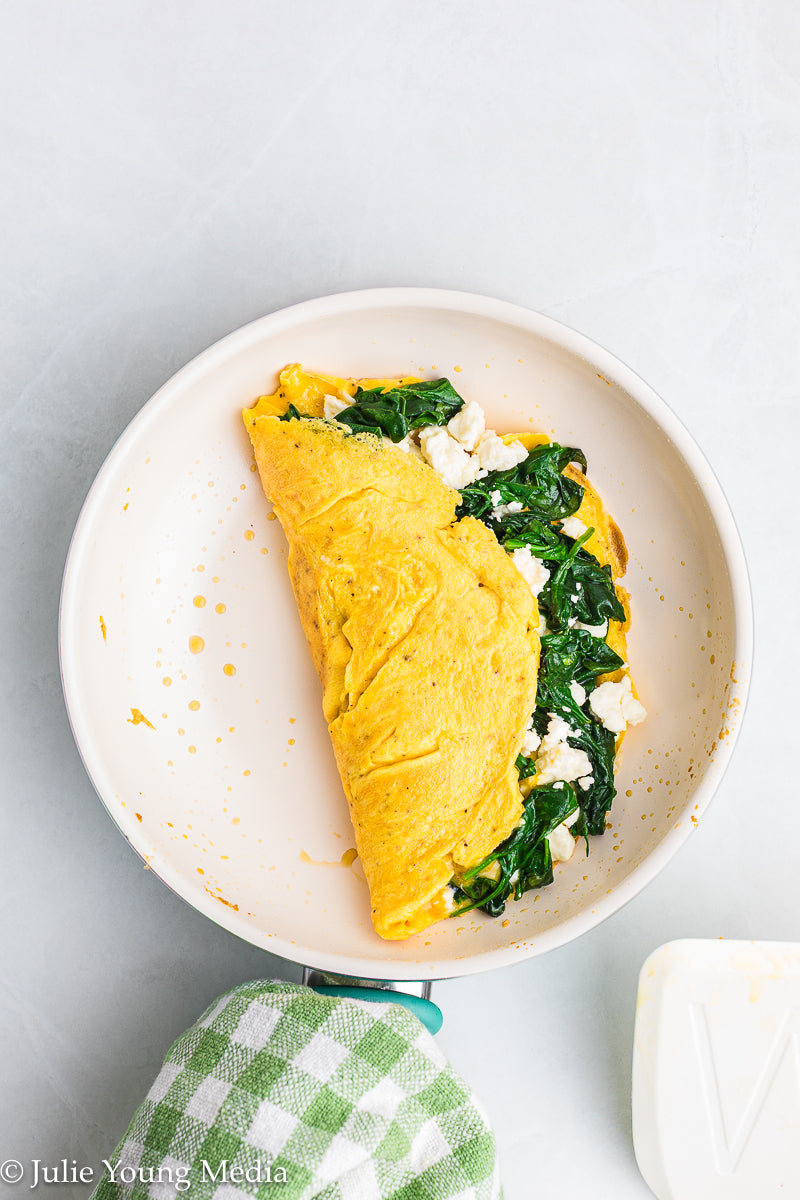Spinach Feta Omelette
