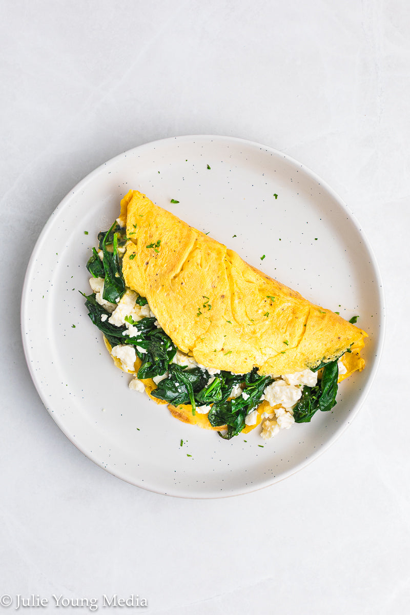Spinach Feta Omelette