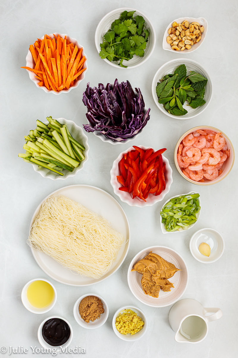 Spring Roll in a Bowl (Salad Roll Bowl)