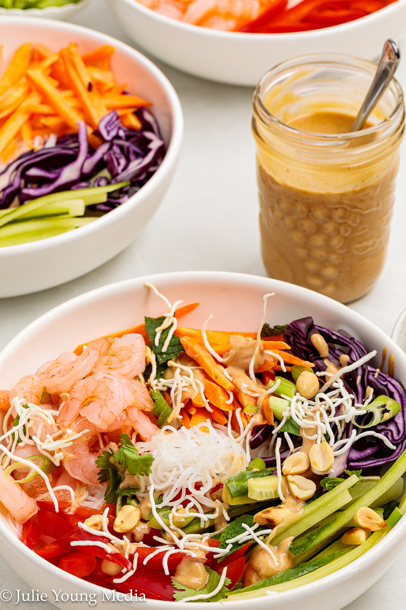 Spring Roll in a Bowl (Salad Roll Bowl)