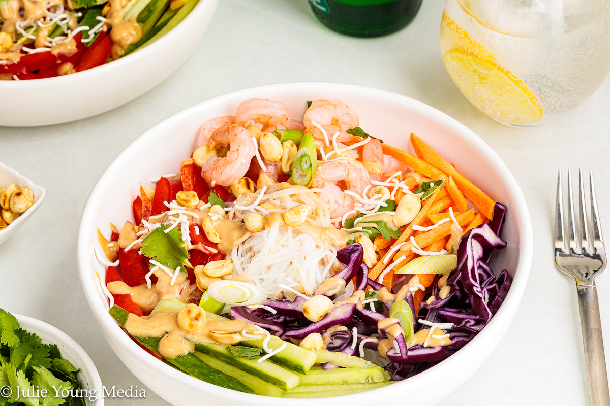 Spring Roll in a Bowl (Salad Roll Bowl)