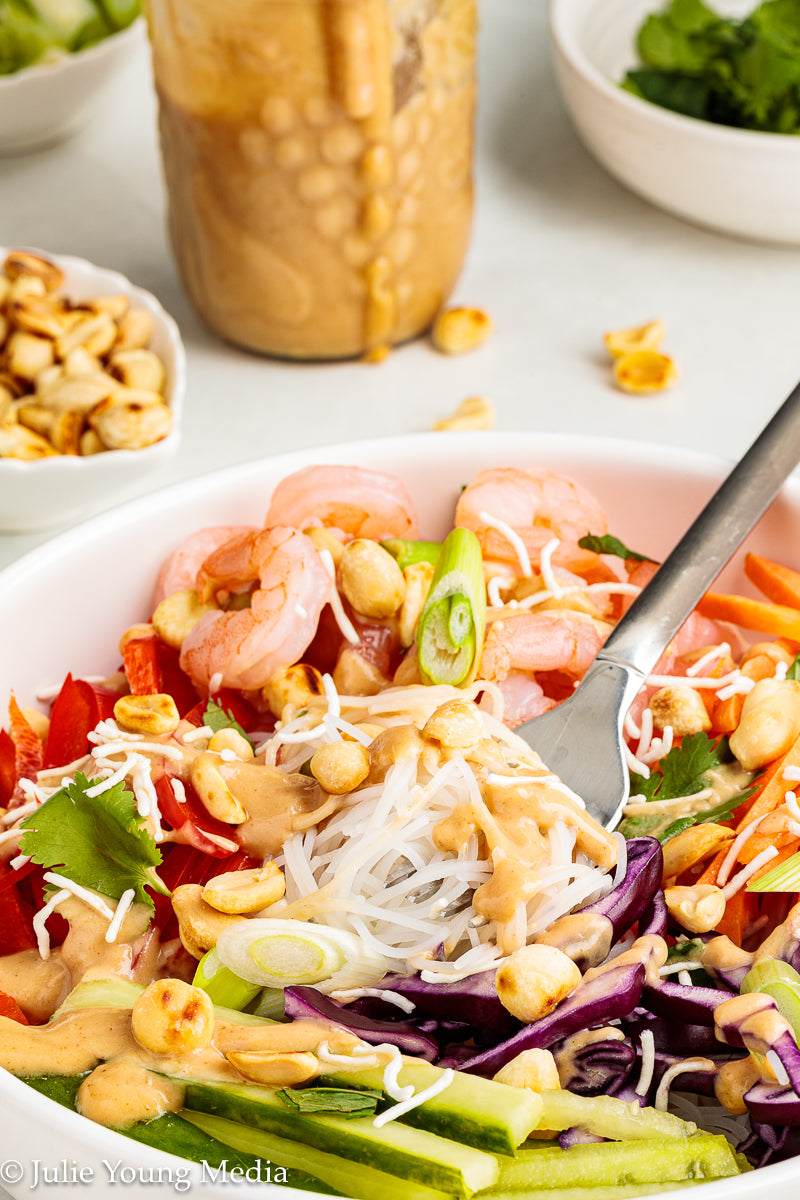 Spring Roll in a Bowl (Salad Roll Bowl)