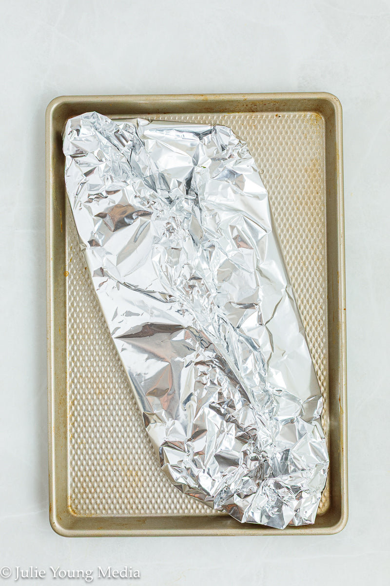 Baked Steelhead Trout with Horseradish and Dill Sour Cream Sauce