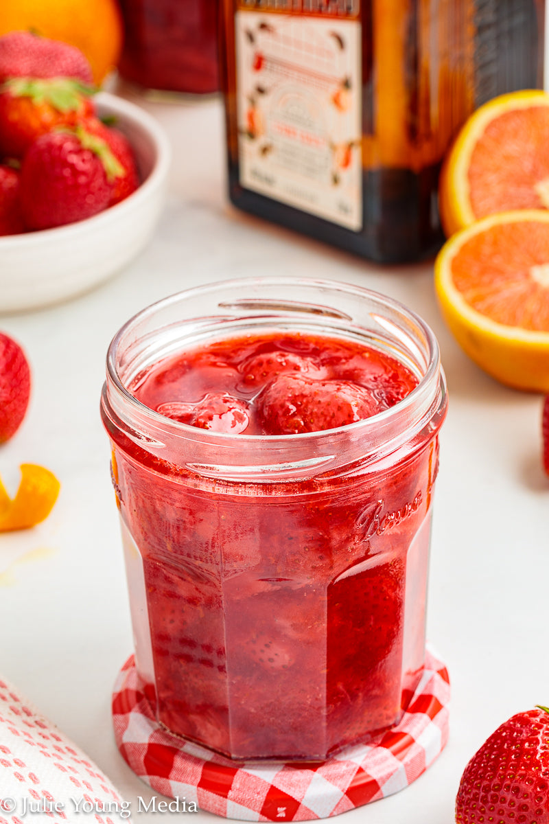 Strawberry Compote with Cointreau Orange Liqueur