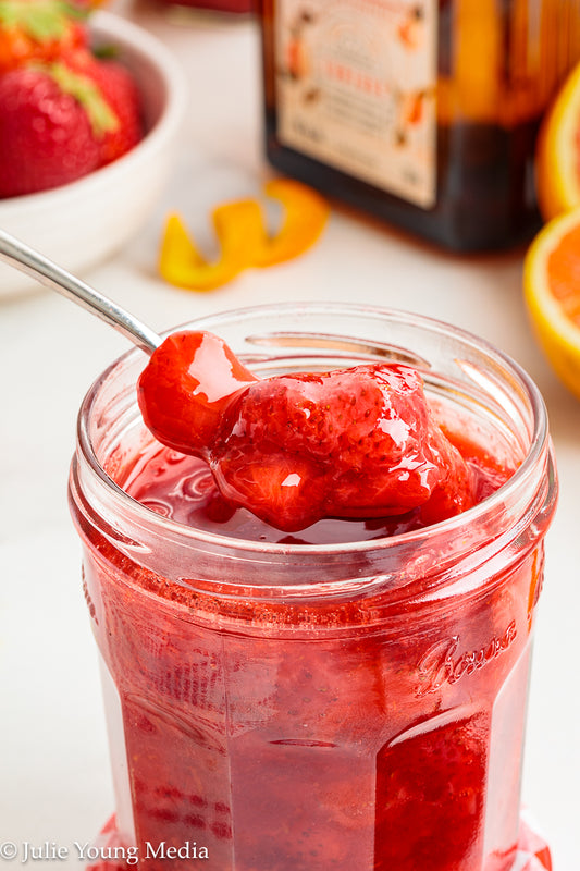 Strawberry Compote with Cointreau Orange Liqueur