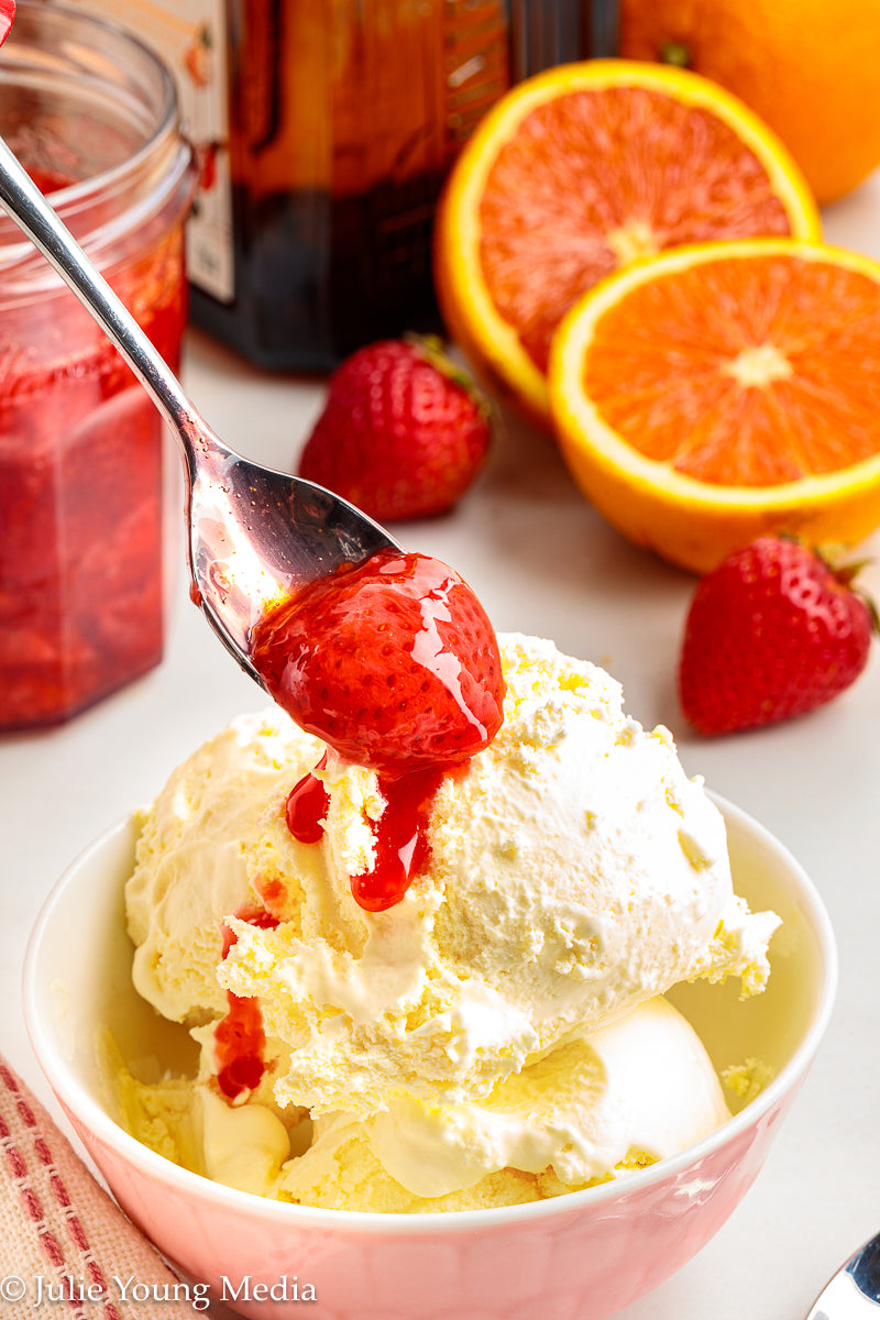 Strawberry Compote with Cointreau Orange Liqueur