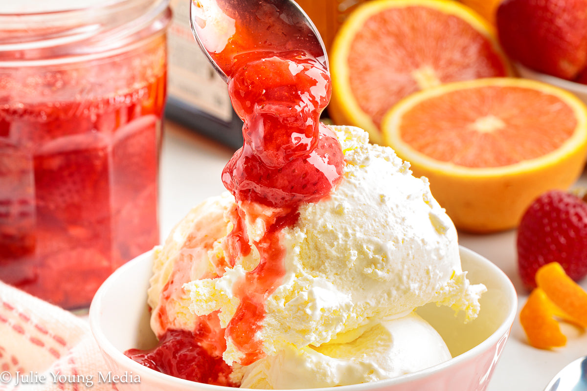 Strawberry Compote with Cointreau Orange Liqueur