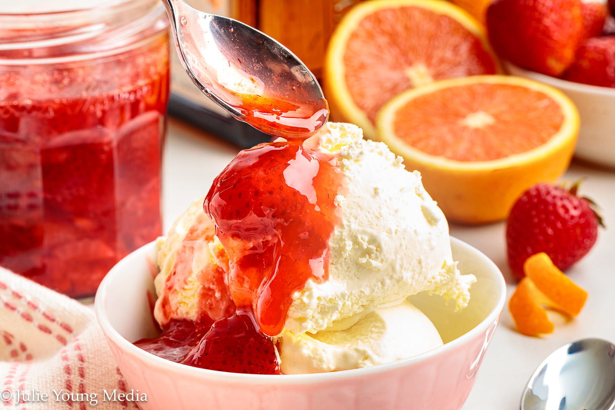 Strawberry Compote with Cointreau Orange Liqueur