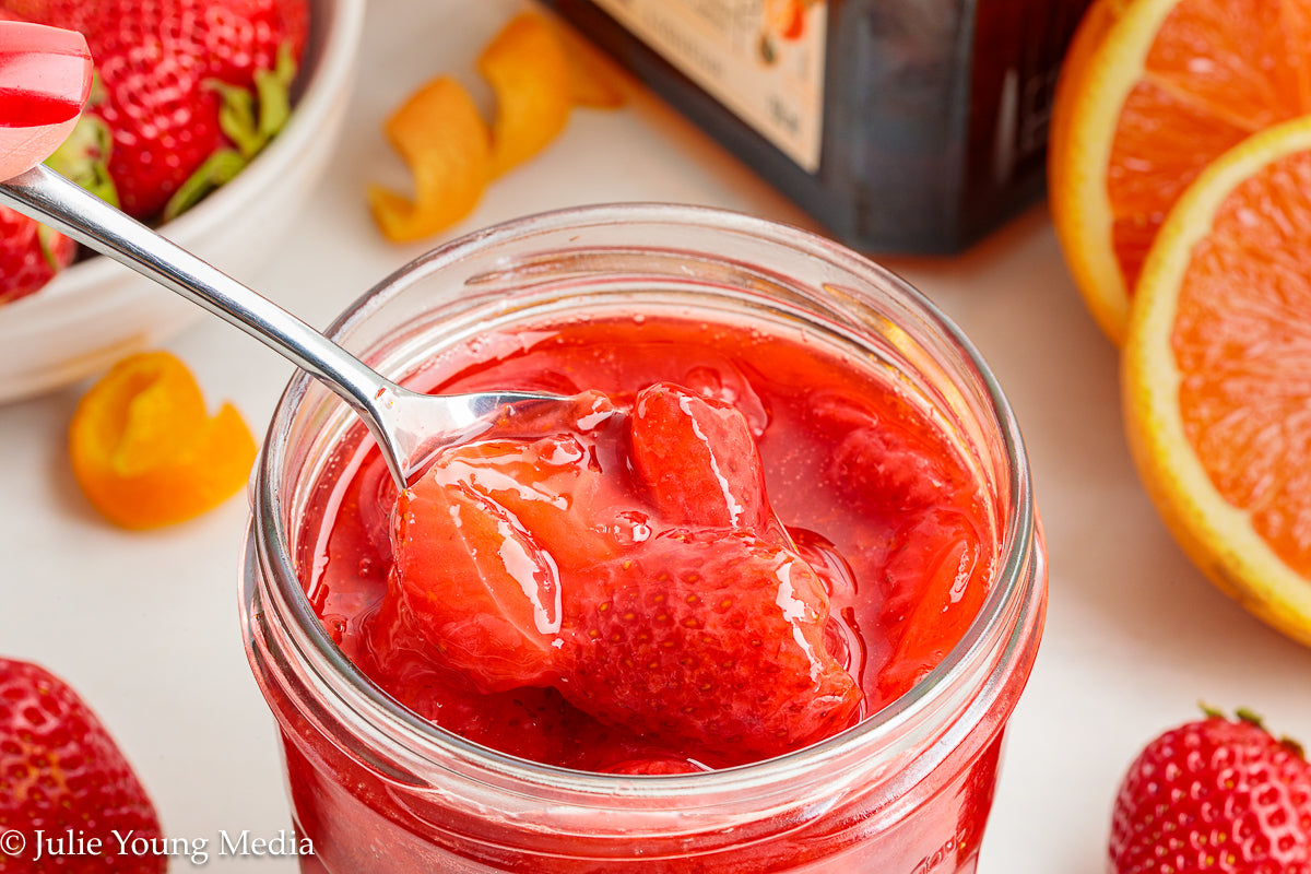 Strawberry Compote with Cointreau Orange Liqueur