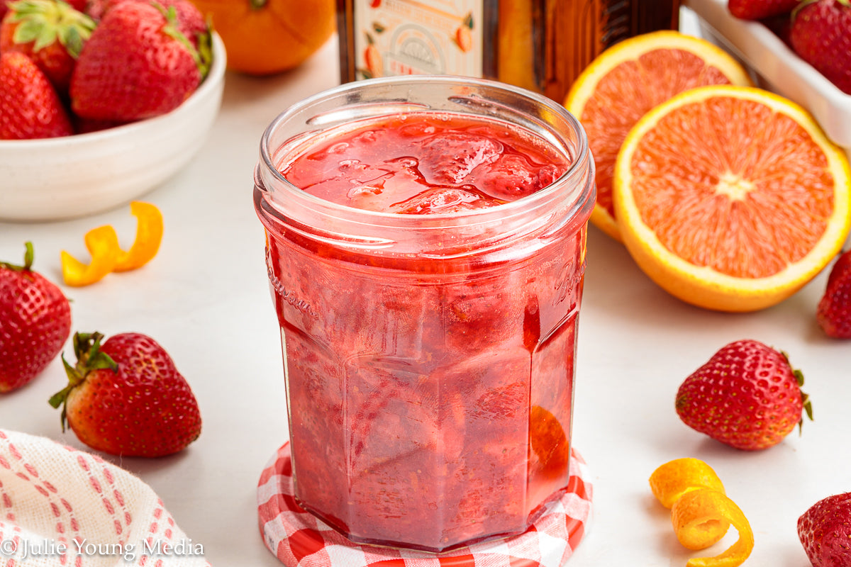 Strawberry Compote with Cointreau Orange Liqueur