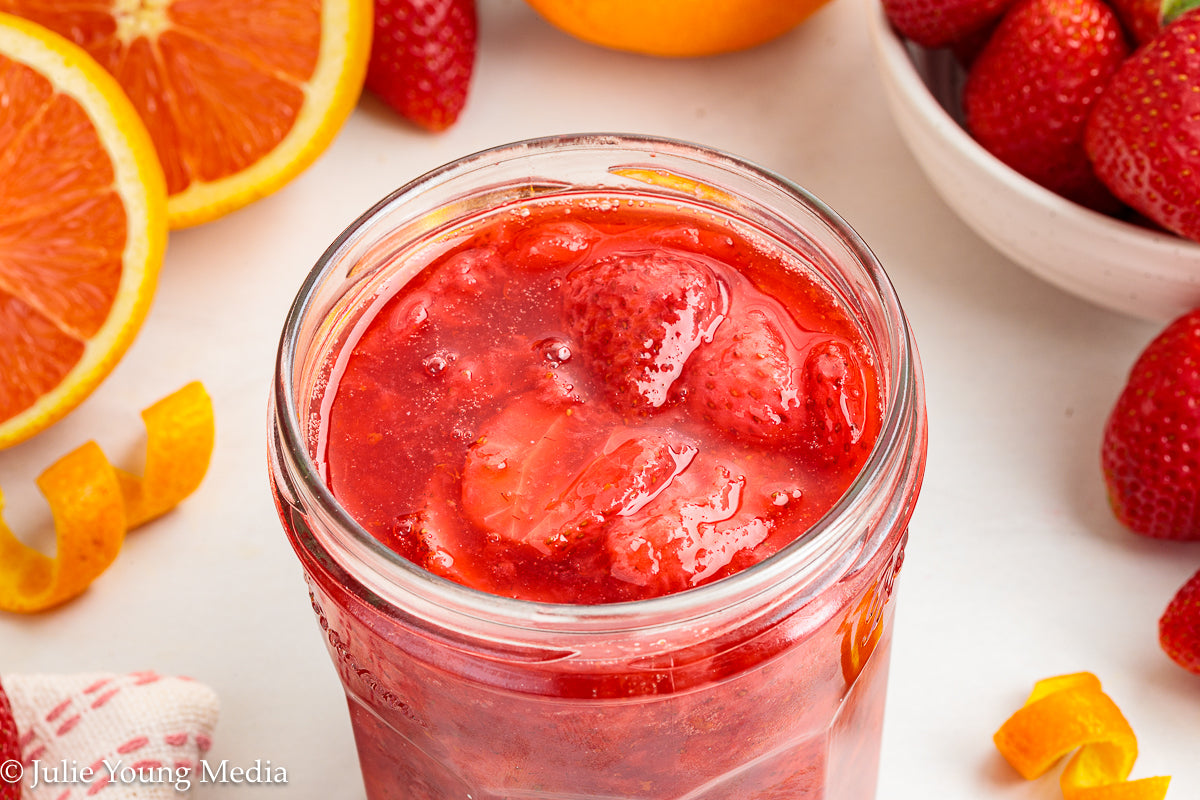 Strawberry Compote with Cointreau Orange Liqueur
