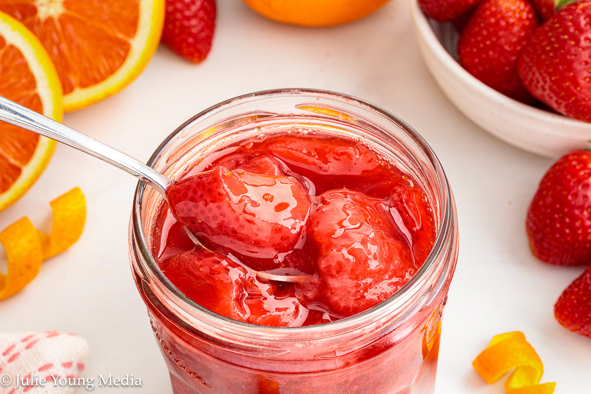 Strawberry Compote with Cointreau Orange Liqueur