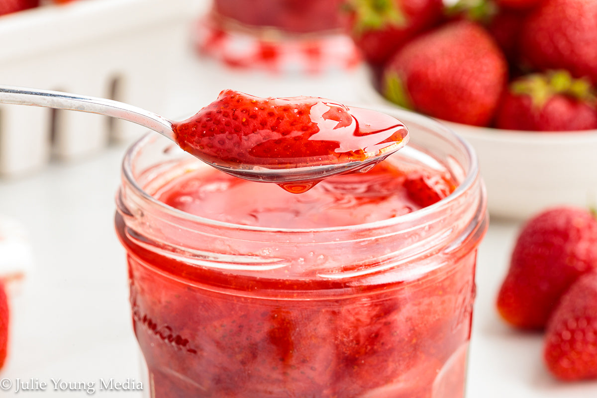 Strawberry Compote with Cointreau Orange Liqueur