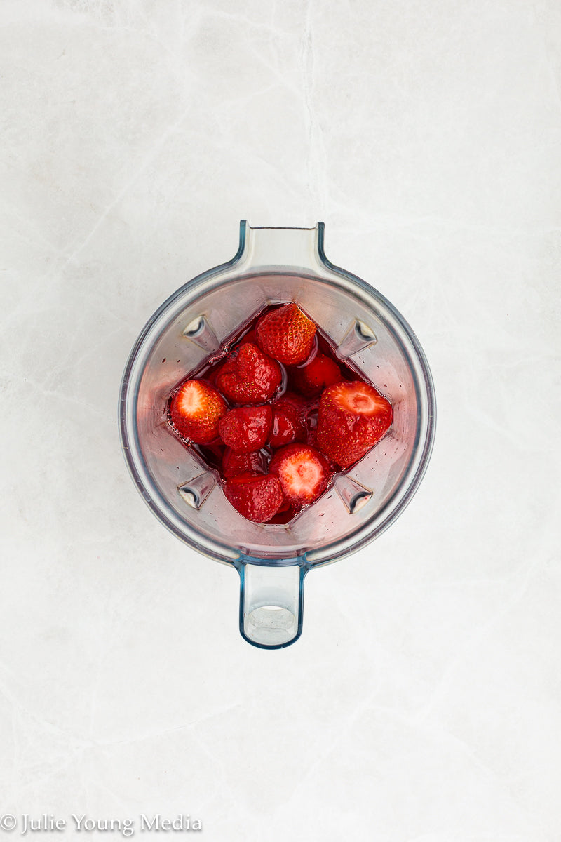 Strawberry Poke Cake with Whipped Vanilla Cream Cheese Frosting