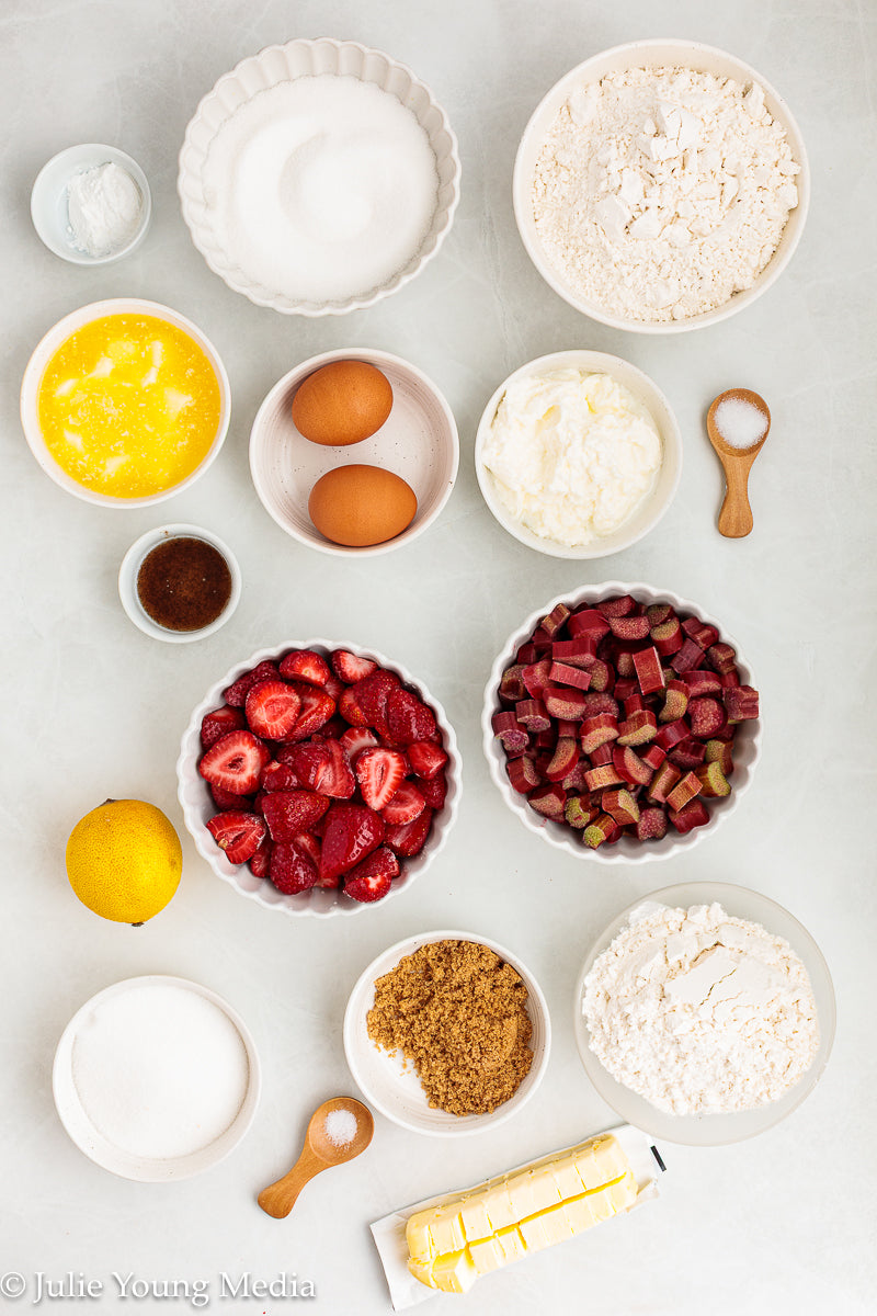 Strawberry Rhubarb Cake