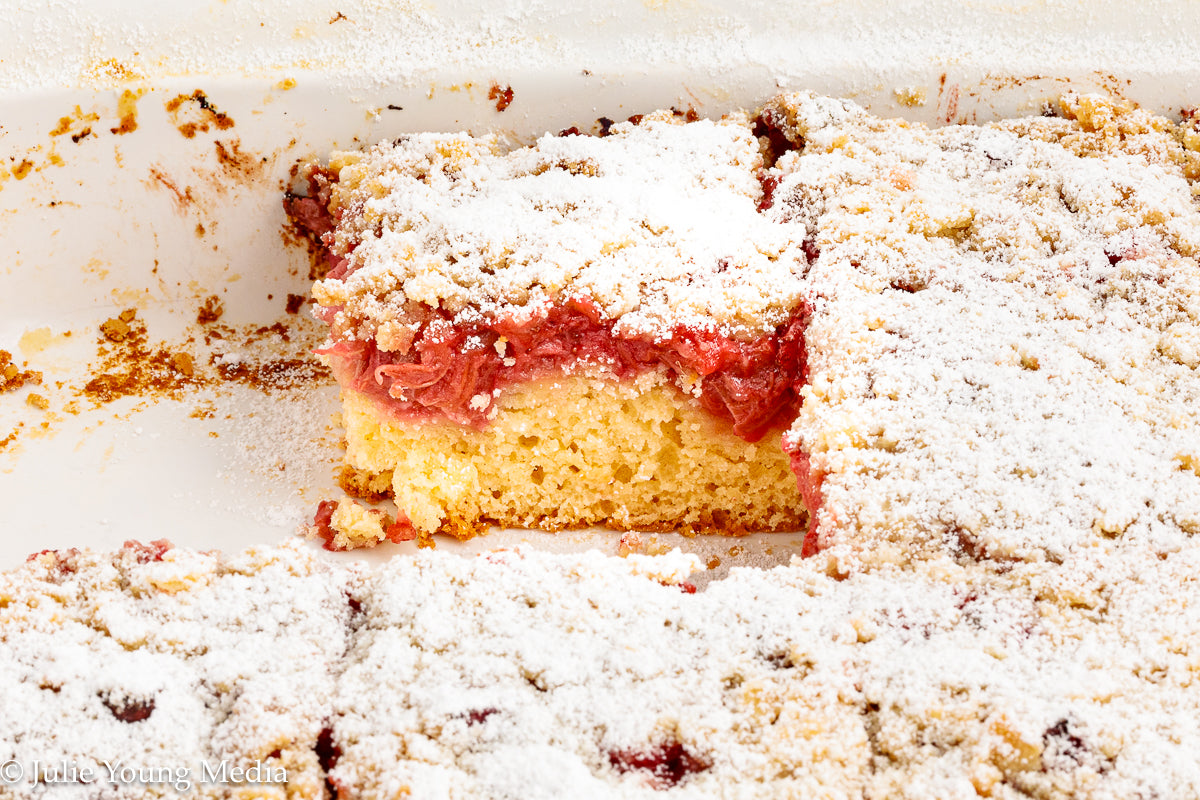 Strawberry Rhubarb Cake