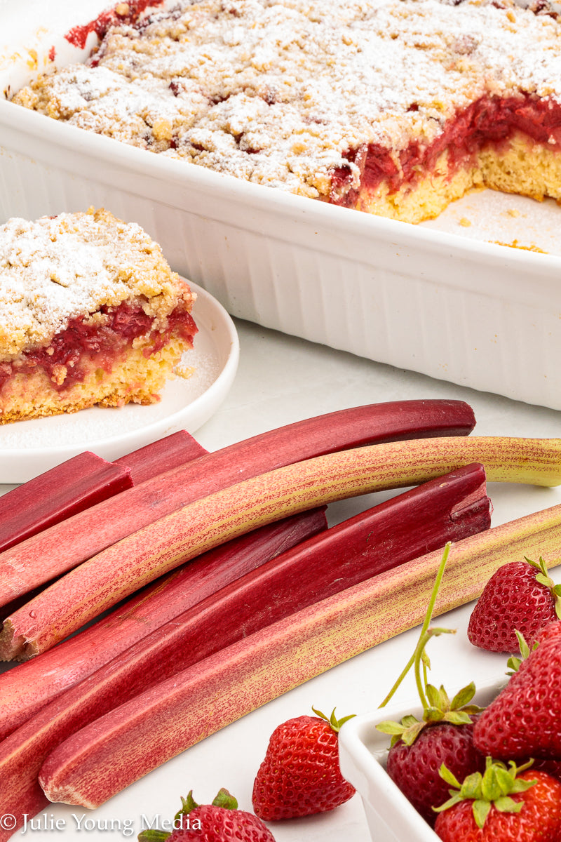 Strawberry Rhubarb Cake