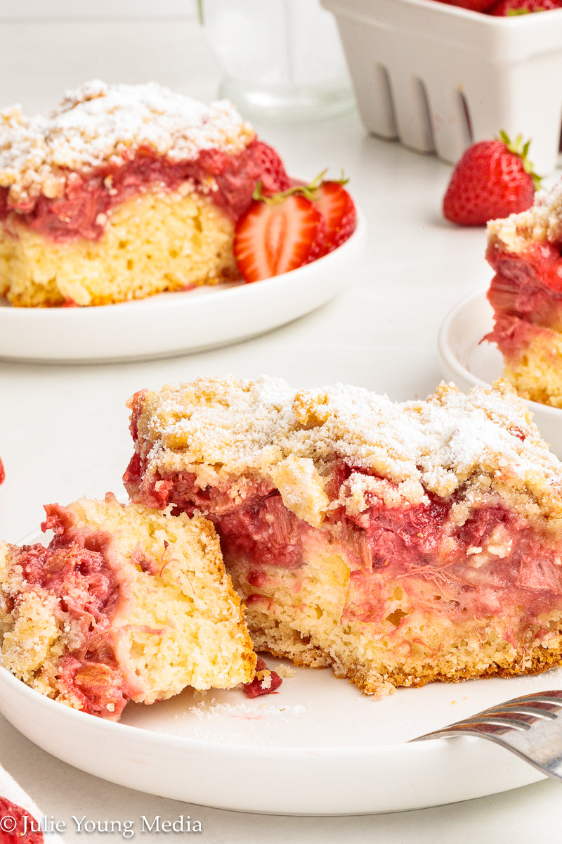Strawberry Rhubarb Cake