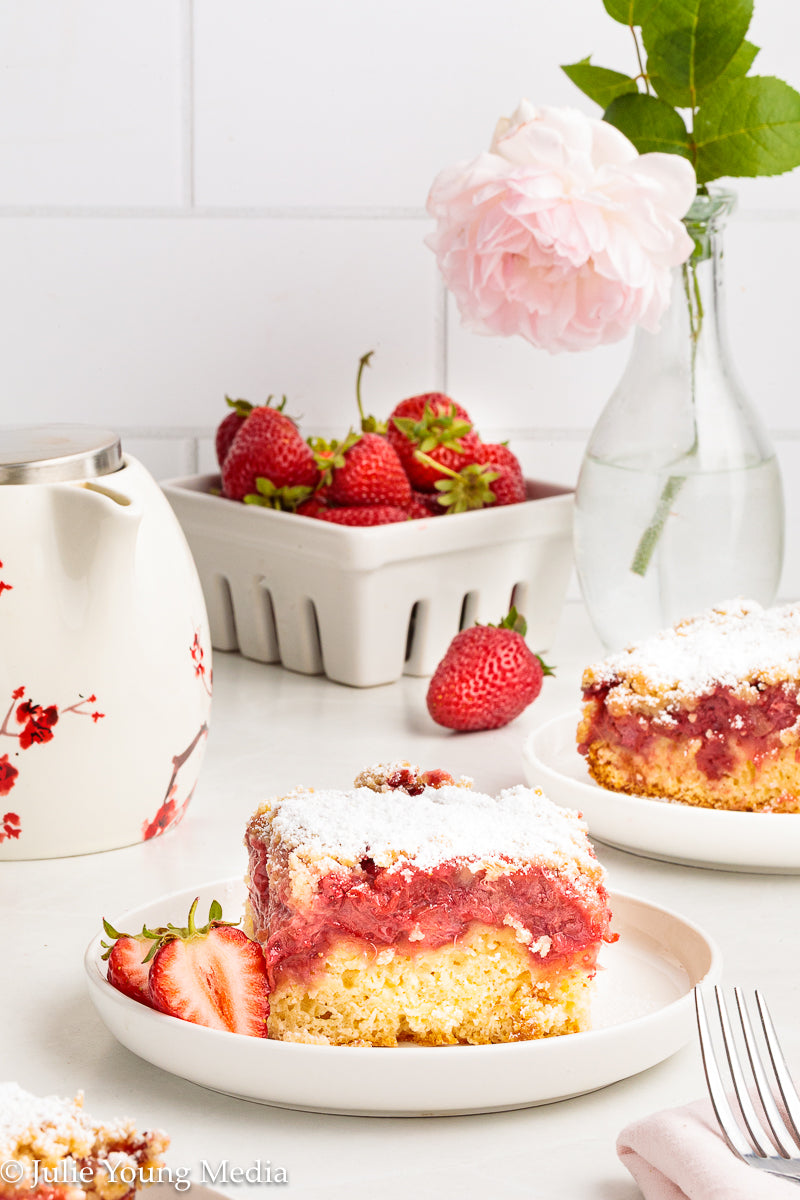 Strawberry Rhubarb Cake