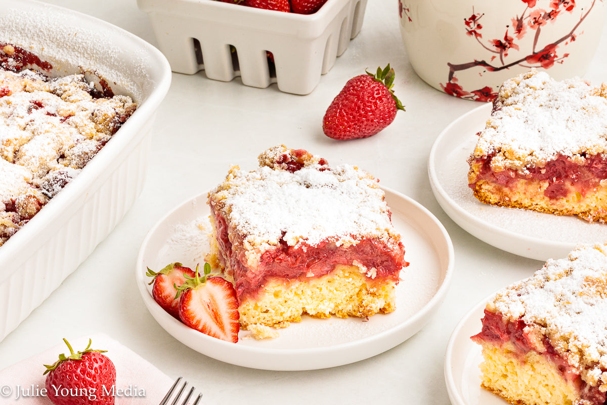 Strawberry Rhubarb Cake