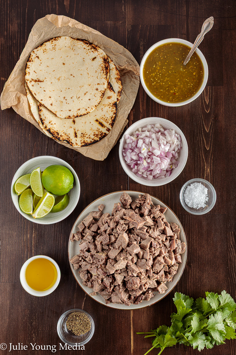 Tacos de Lengua (Mexican Beef Tongue Tacos)