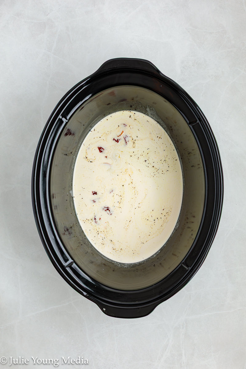 Tuscan Chicken Meatballs with Gnocchi (Slow Cooker)