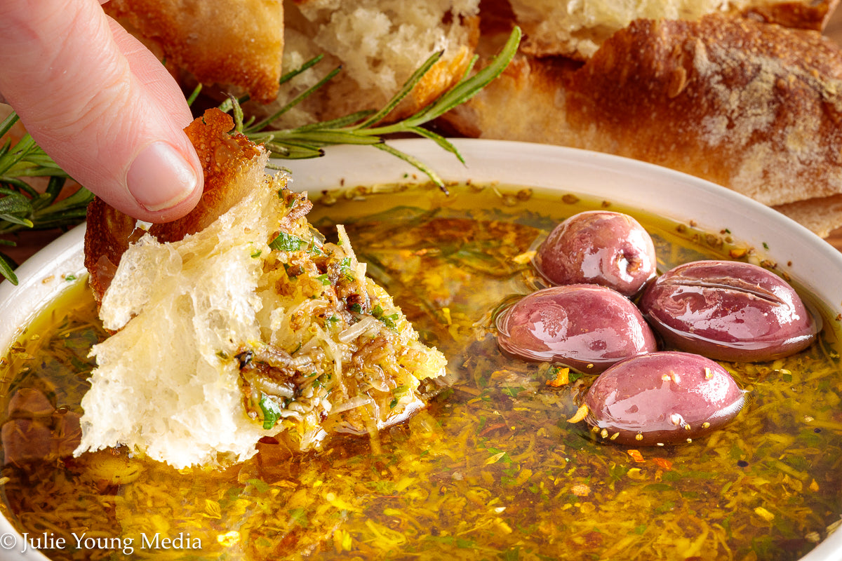 Tuscan Herb and Parmesan Olive Oil Dip