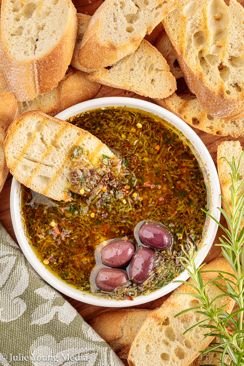 Tuscan Herb and Parmesan Olive Oil Dip